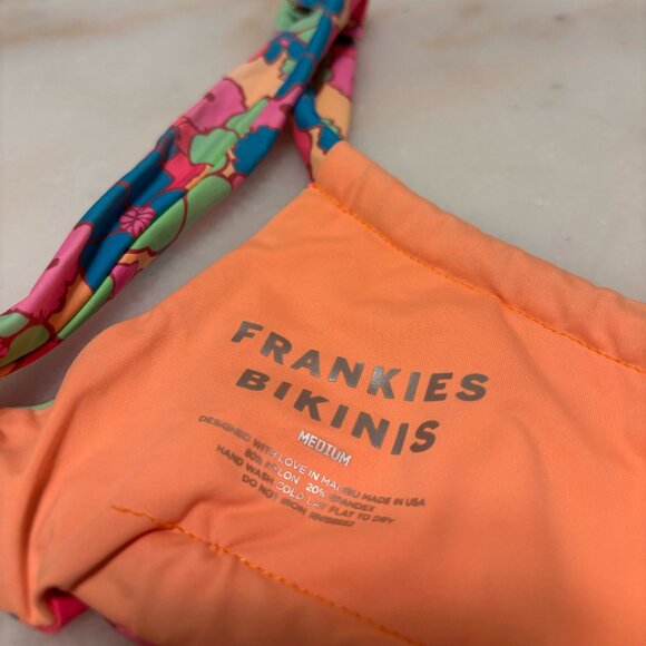 FRANKIES BIKINIS - Floral Bikini Set in Groovy Print (M top) (XS btms) - Picture 9 of 10